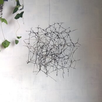 ワイヤーワークオブジェ ランダムライン　ボール
