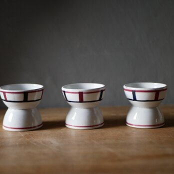 バスク柄　エッグスタンド　フランスアンティーク　アンティークのある暮らし　ブロカント