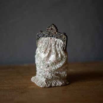 小さなバッグの置物　オブジェ　フランスアンティーク　ブロカント　ヴィンテージ