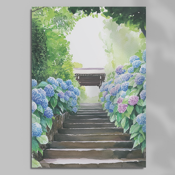 日本絶景ポストカード｜明月院（神奈川県）｜日本製｜飾り・贈り物・日記・インテリア