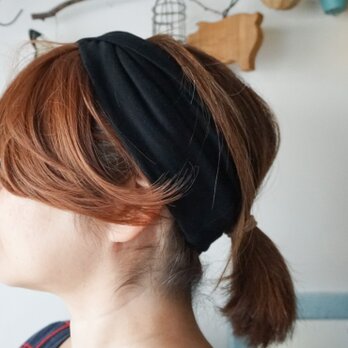 ツイストヘアターバン（黒）