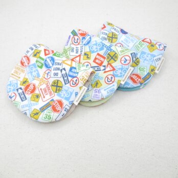 ふわもこハンカチ｜道路標識-Road Signs-｜S・10×20cm｜ガーゼハンカチ