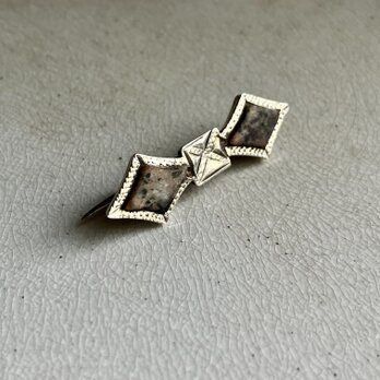 アンティーク　シルバー　スコティッシュ瑪瑙のブローチ