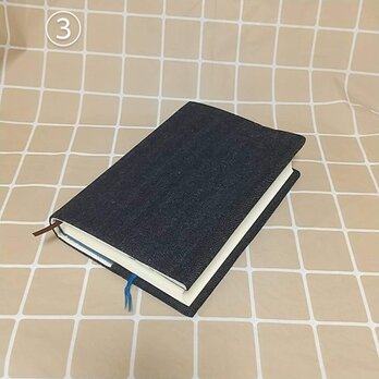再販*BK148 デニムブックカバー③A5判＆菊判