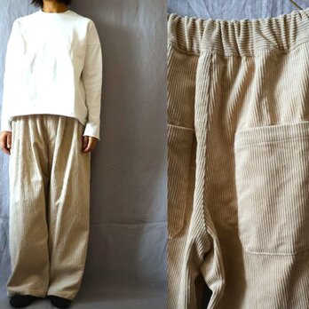 【受注制作】4色/ヘビーコーデュロイ　Bigワイドパンツ
