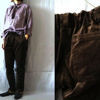 【受注制作】4色/ヘビーコーデュロイ　ゆるりパンツ