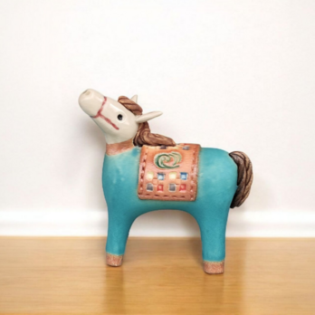 『彩り鞍の青馬』　干支　午　2026　