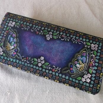 レザークラフト長財布　