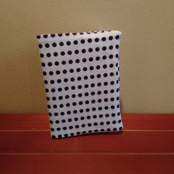 豆絞り×はっぴ　文庫本ブックカバー