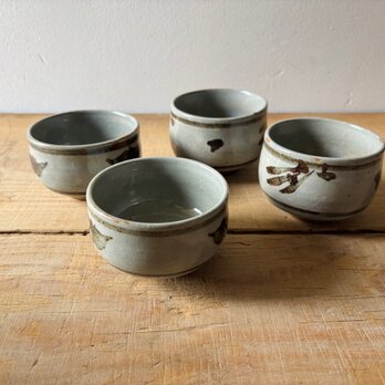 カップ４点セット　古食器