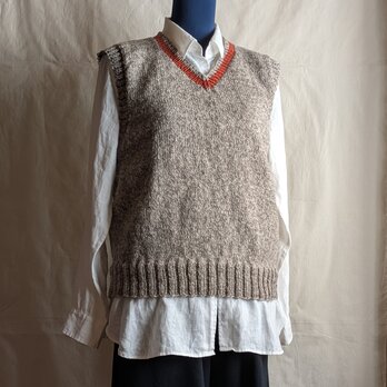 手編みベスト　＃36
