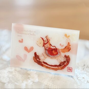 2026年 午年 幸せめぐる干支飾り アクリル製 （スタンド付き）