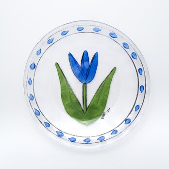 Tulipa｜plate 19cm｜blue