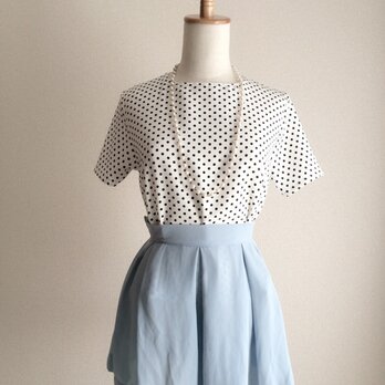 POLKA DOT TOP (WHITE)