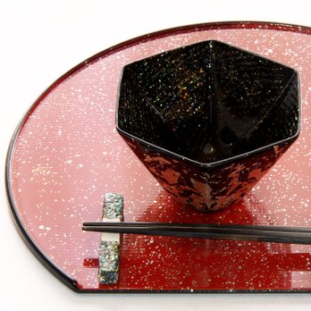 硝子の螺鈿小鉢【虹銀