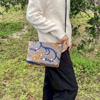 ミニショルダー 「イネ」オイシイネ！_田んぼ（ブラウン）