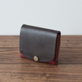 イタリア製牛革の二つ折り財布5 ／ カラーコンビ ※受注製作