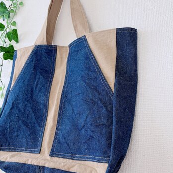 デニムトートバッグ
