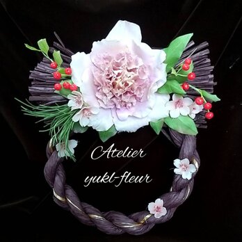 ★粘土の花[しめ縄飾りー2]★