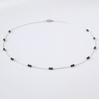 ブラックスピネルのネックレス《N-302》