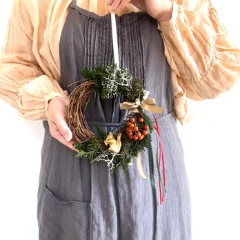 【冬の森のリース】　S　リス