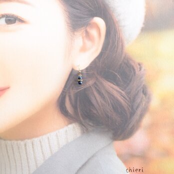 【SALE】c312 G58⑤【マットネイビー】大人色の上品パール　プチサイズ（パーツ変更可能