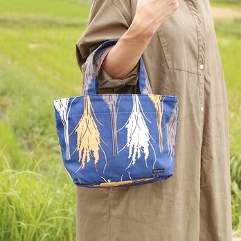 トート (S)「イネ」オイシイネ！_稲穂（ネイビー）