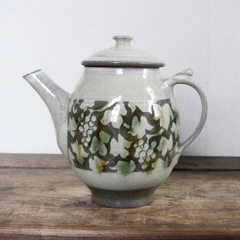 ぶどうティーポット（三彩）