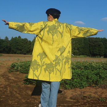 アトリエコート「カンナ」光 （イエロー×オリーブ）