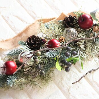 クリスマス　スワッグ　造花