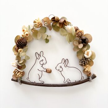 仲良しうさぎの実りの森オーナメント