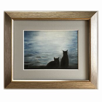 しじま（パステル画　原画）