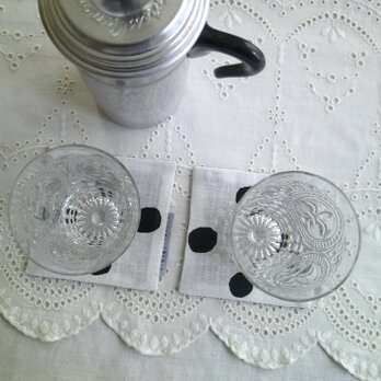 DotsLinen×綿麻 小さなDoilySet