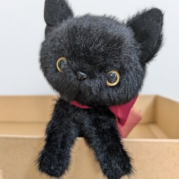 ぬいぐるみ☆やわふわな黒い子猫ちゃん☆