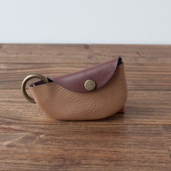 イタリア製牛革のキーケース ／ カラーコンビ