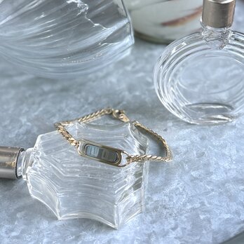 BA83-【 AVON 】エイボン・ヴィンテージブレスレット Gold Tone Silver Tone Plate