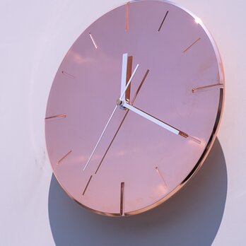 ひかりを楽しむ掛け時計〈朝焼け〉26cm｜おおきなアート時計｜クリスマスギフト・新築祝いに｜輝きを与える光のインテリア