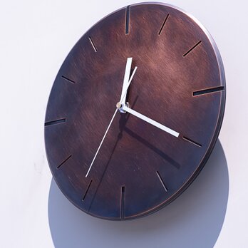 ひかりを楽しむ掛け時計〈木陰〉26cm｜おおきなアート時計｜クリスマスギフト・新築祝いに｜輝きを与える光のインテリア