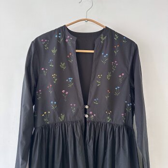 ローブギャザードレス・野草の花