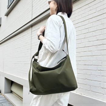 DRIFTER-M：カーキ（コーデュラナイロン　撥水加工ナイロン素材ショルダーバッグ）＜受注製作＞