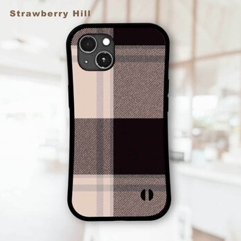 大人 の おしゃれ な チェック柄 タータン チェック 耐衝撃 グリップケース iPhoneケース