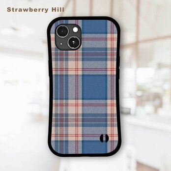 大人 の おしゃれ な チェック柄 タータン チェック 耐衝撃 グリップケース iPhoneケース