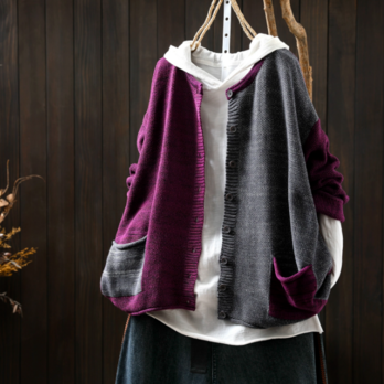 受注｜綿.コットンニートカーディガン カジュアル 通勤通学 羽織り トップス 秋冬セーター