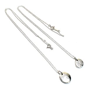 槌目模様 ペアネックレス　No-05