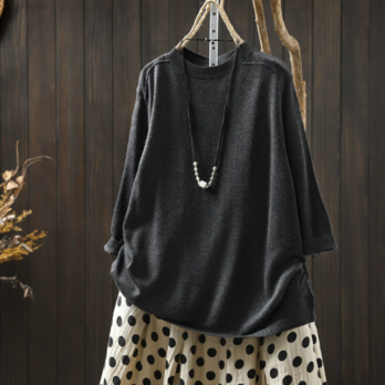 新作｜ 七分袖ニット 上品なアウター兼インナー オフィスカジュアルに 秋