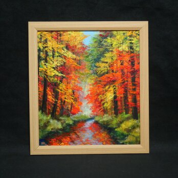 油絵【錦秋のシンフォニー】