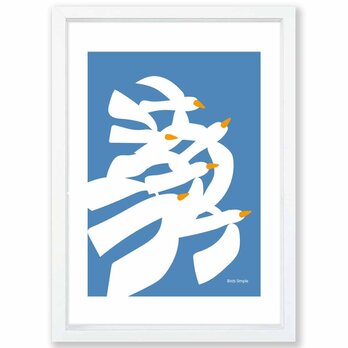 鳥たち　鳥　送料無料 　イラスト　A4〜A0　ポスター　アートポスター　アート/sei検索新着順　3521