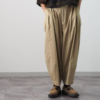 新色/オールシーズン◎/サーカスパンツ《ベージュ》