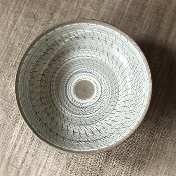 飛び鉋の浅鉢皿（中皿）