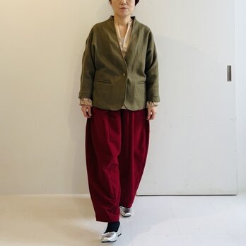 ウインターリネンドルマンジャケット(カーキ)